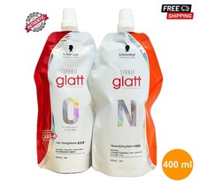 Schwarzkopf Glatt No 0 Hair Straightener Rebonding Straightening Cream 400ml set