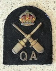 ROYAL NAVY WW2 QUARTERS ARMOURER GUNNER BULLION CLOTH TRADE BADGE PATCH NAVAL