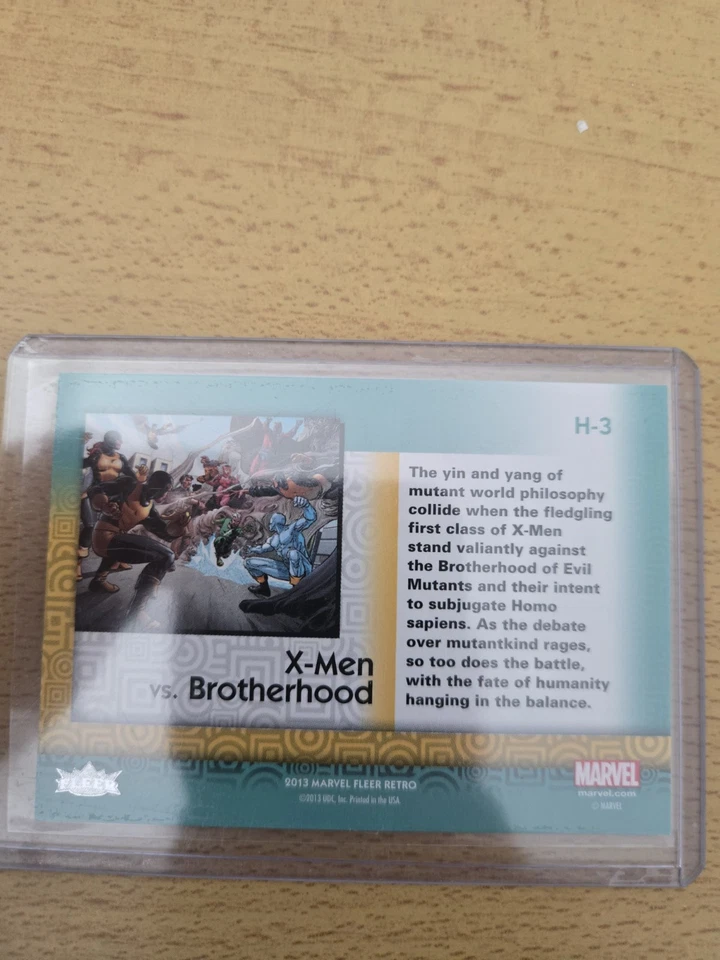 2013 Marvel Fleer Retro Holograms X-Men vs Brotherhood #H-3 Insert Ssp - Image 4 of 4