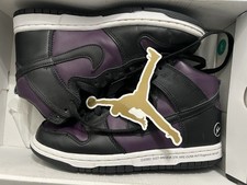 Nike Dunk Hi / F GS Kids 4.5Y Purple/Black/White Leather High Top DJ0382-600