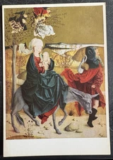 art postcard Flight to Egypt Meister von Mondsee unposted