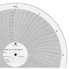 Graphic Controls Mc  Mp-20000-1H Circular Paper Chart, 1 Hr, 100 Pkg