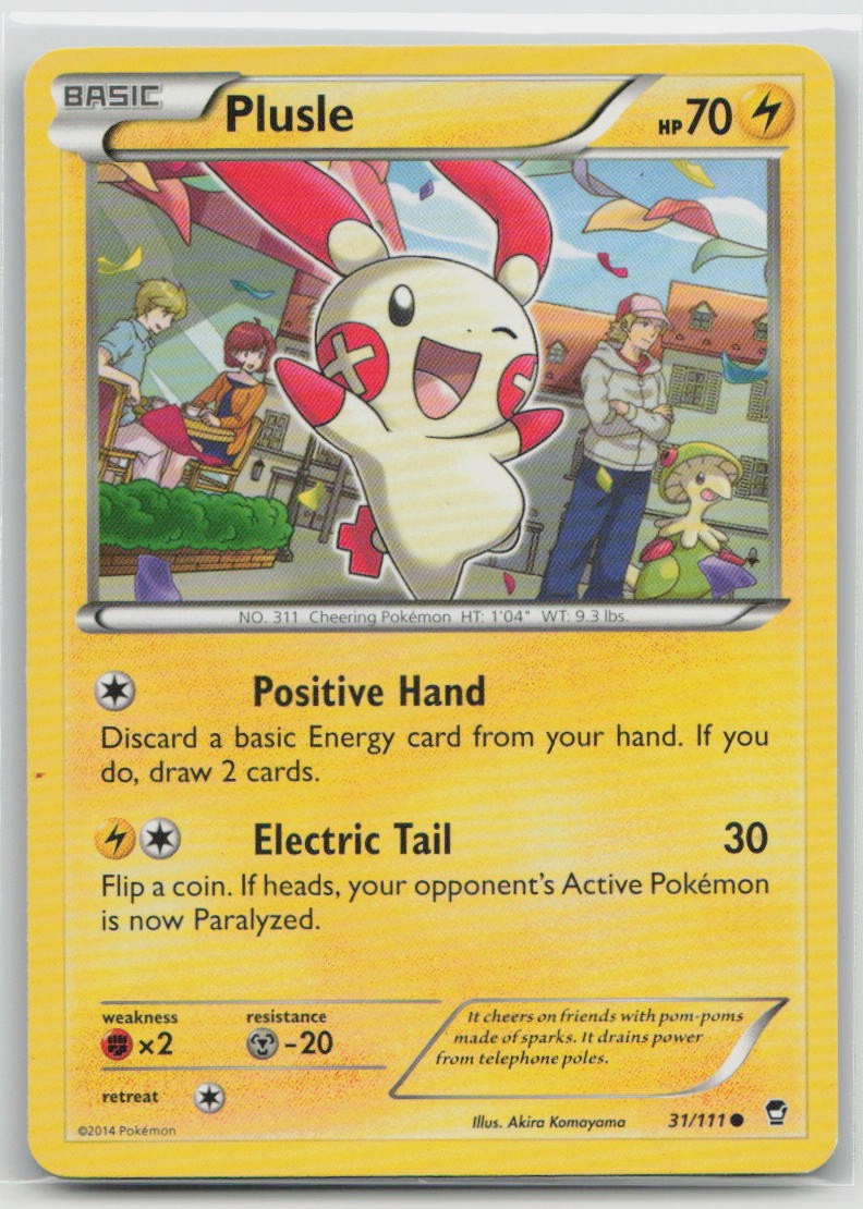 Plusle 31/111 Common Furious Fists Pokemon Moderately Played