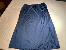 Vintage Komar Navy Blue Half Slip Skirt Silky Nylon Women's Size Tall Medium