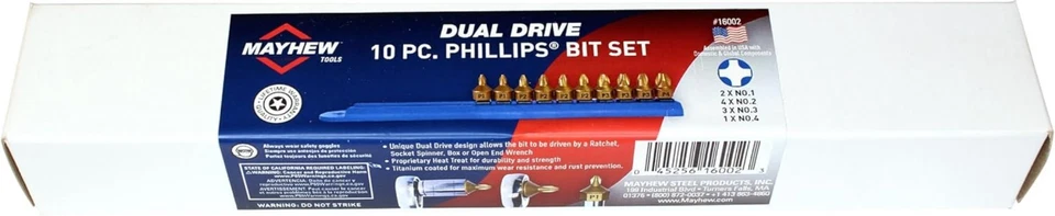 Titanium-Coated Phillips Dual Drive Set, 10-Piece - Image 4 of 4