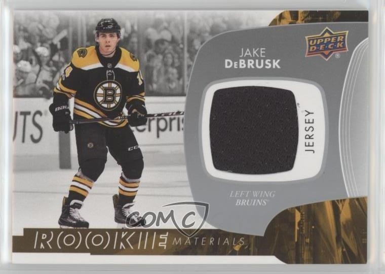 Jake DeBrusk #RM-JD 2017-18 Upper Deck Hockey Rookie Materials