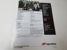 Ingersoll-Rand BL-470 & BL-475 Backhoe Loaders Literature 2 Page