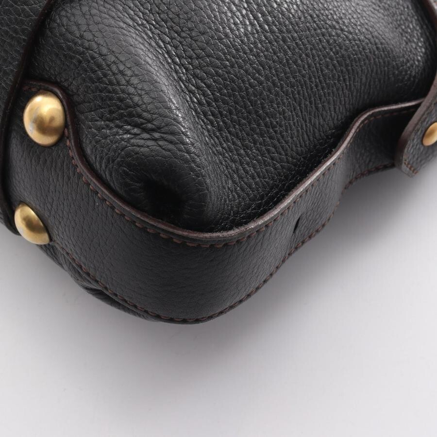 Salvatore Ferragamo Gancini Leather Brown Handbag Double Handle Auth image 5