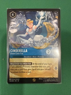 Disney Lorcana Cinderella - Dream Come True 155/204 Legendary