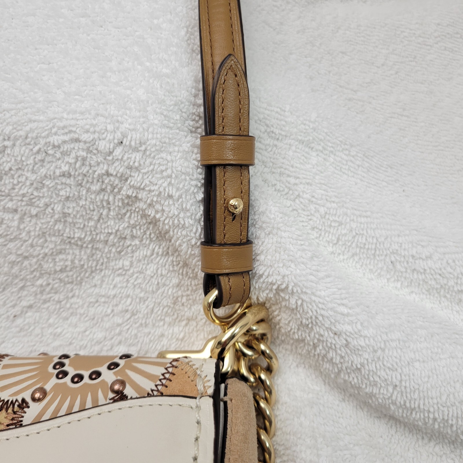 Coach Swagger Shoulder Bag With Patchwork Tea Ros… - image 16