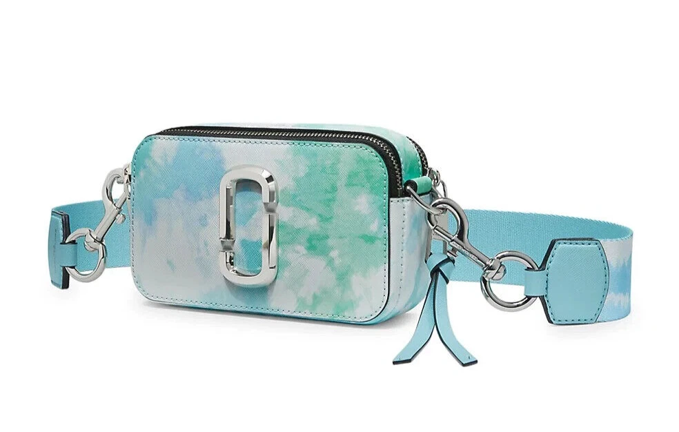 Shop Marc Jacobs The Snapshot Coated Leather Camera Bag