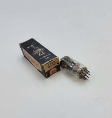 Westinghouse 5AN8 Reliatron Electron Tube Plug-In 9 Pin Cylindrical Glass Body