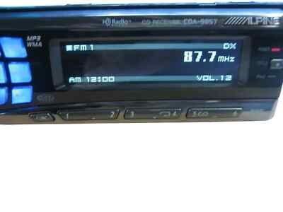 ALPINE CDA-9857 1Din Car Stereo CD Deck Unit tested with