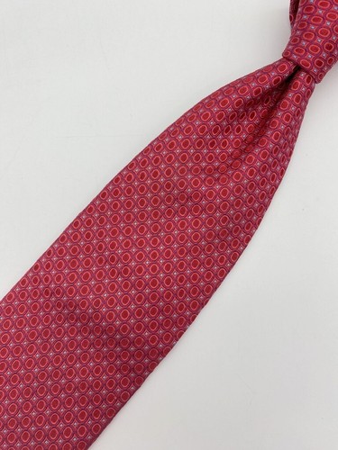 Ted Baker Men's Tie in 100% Fine Silk 60" Long 3 3/4" Gold Patterned Weave