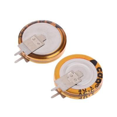 2 Pcs 5.5 1.0F Super Capacitor V-Type Button for Smart 5mm Capacitan
