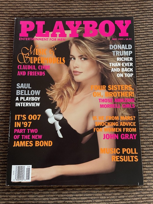 Playboy Magazine May 1997 Donald Trump Interview James Bond Claudia Schiffer 