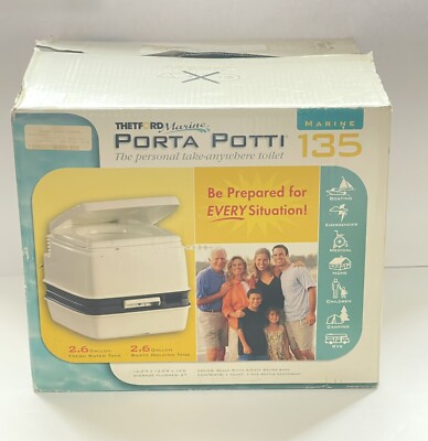 THETFORD Marine RV Porta Potti 135 NIB Camping Boating (S50)