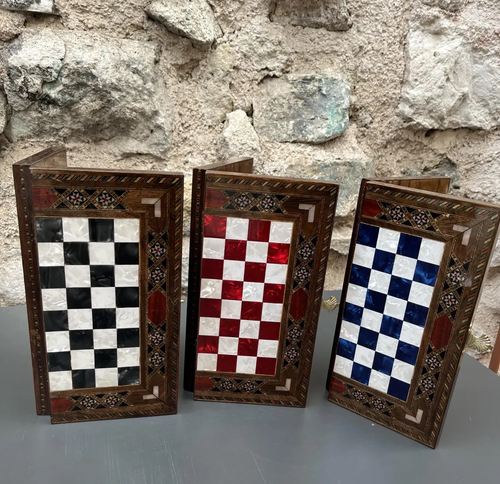 Mythology Chess Set – Solid Wood Board, Zamak Metal Pieces | Unique Gift & Decor - Picture 8 of 11