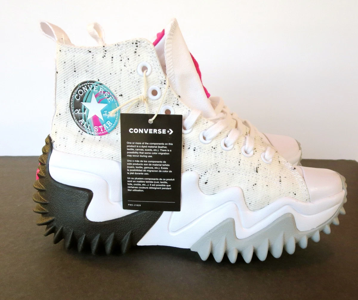 Converse Run Star Motion CX Platform Shoes 9 Marbled White Hi