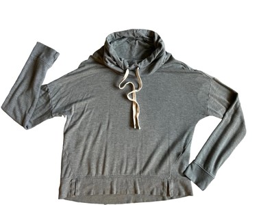 Ugg Womens Miya Funnel Neck Sweatshirt Size M Gray Cowl Neck Loungewear Crop  Cut | eBay