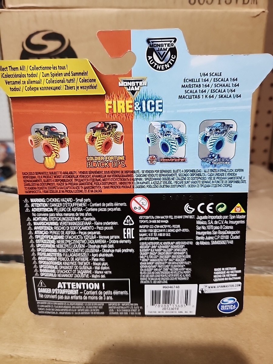 2020 Spin Master Monster Jam Fire and Ice Bakugan Dragonoid