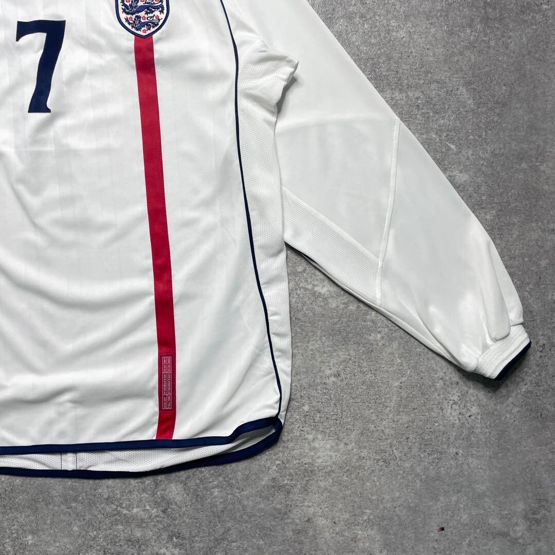 Beckham England 01-03 Home Jersey #7 BNWT L/S Umbro M Size