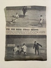 Pee Wee Reese Snuffy Stirnweiss Larry Goetz WS 1947 Sporting News Baseball 5X7