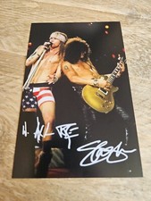 AXL ROSE / SLASH Repro-Autogramm - ca. 10x16 - (628)