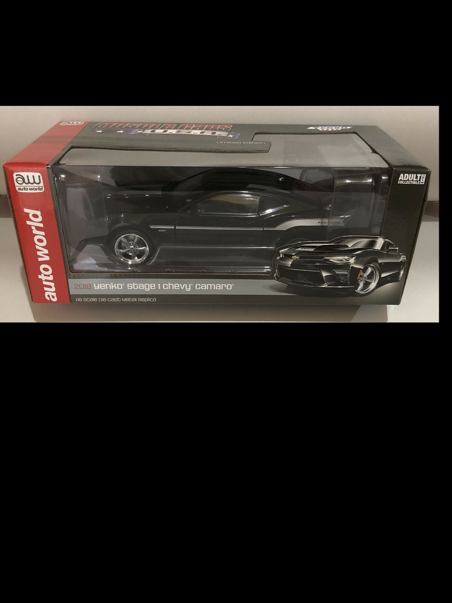 ミニカー Auto World 1/18 Yenko Chevy Camaro 2018 Chevrolet Camaro Yenko/SC Stage II Coupe White with
