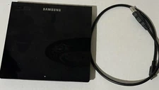 Samsung USB Ultra Slim Portable External DVD Writer Black Model SE-208 W/Cable