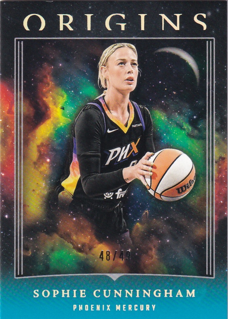 2024 Panini Origins WNBA Sophie Cunningham 48/49 Teal Parallel #38 Mercury