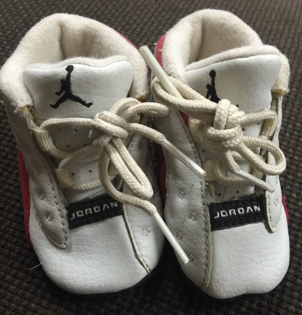 Nike Air Jordan Original 1997 Boys Baby Crib Shoes Size 2C KIDS White