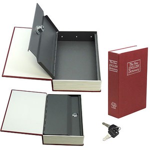 dictionary metal book safe