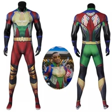 The Boys 3 A-train Cosplay Costume Bodysuit Zentai Adult Jumpsuit With Glasses