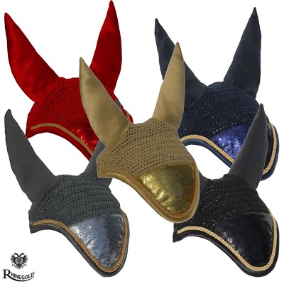 Rhinegold Pailletten Fliegenschleier - 5 Farben - Pony Cob volle Größe - fügen Sie etwas Glanz hinzu...