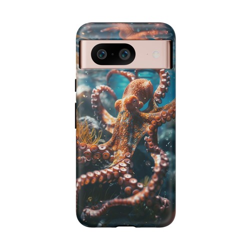 Phone Ink - iPhone, Pixel, Samsung Galaxy Case - Orange Octopus Reef - 第 182/191 張圖片