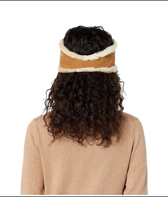 UGG Womens Suede Leather Sheepskin Reversible Headband Chestnut S/M BRAND NEW~ UGG Australia Women main image 4