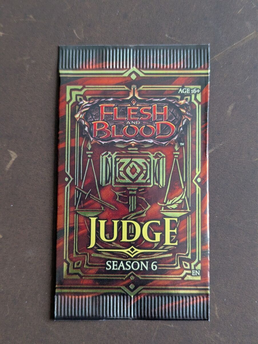 Flesh and Blood JUDGE SEASON 6 Pack (Sealed) | eBay Flesh and Blood JUDGE SEASON 6 Pack (Sealed) | eBay