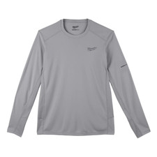 New Milwaukee 415G-L Workskin Lightweight Performance Shirt Long Sleeve Gray Lg