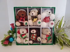 Hugfun 6-Piece Set Plush Christmas Ornament Collection🎄🐻 NEW - 2024
