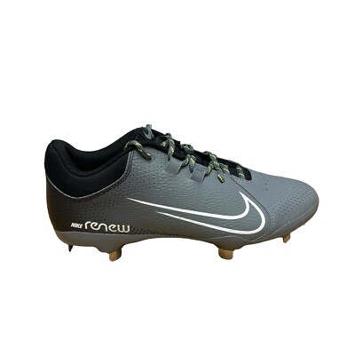 Nike Hyperdiamond 4 Metal Softball Cleats Womens Size 10 CZ5920-001 Gray Black