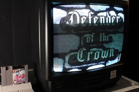 Nintendo Defender of the Crown NES vintage original video game cartridge 1989