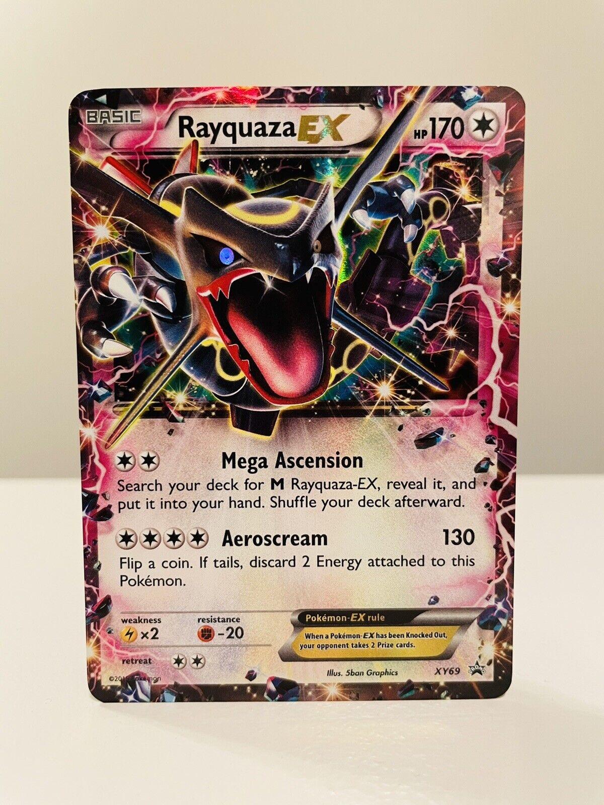 Shiny Rayquaza EX XY69 Ultra Rare Pokémon Black Star Promo - Excellent TCG