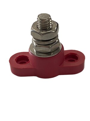 Red Junction Block Red Junction Block Power Post Insulated Terminal 3/8