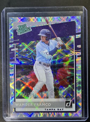 Wander Franco 2020 Panini Donruss Rated Prospect Silver #d 84/349. No RP-1