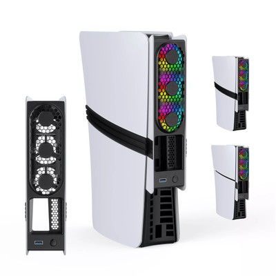 For PS5 Pro for PS5 Slim Cooling Fan External Fan Cooler Disc & Digital Edition