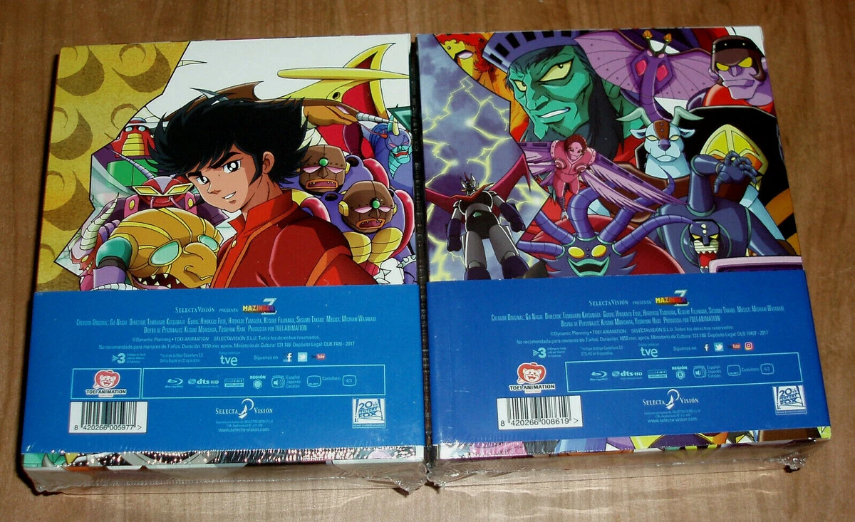 Mazinger Z Series Original Complete Box 1-2 New 16 Blu-Ray +2 Book (No Open)