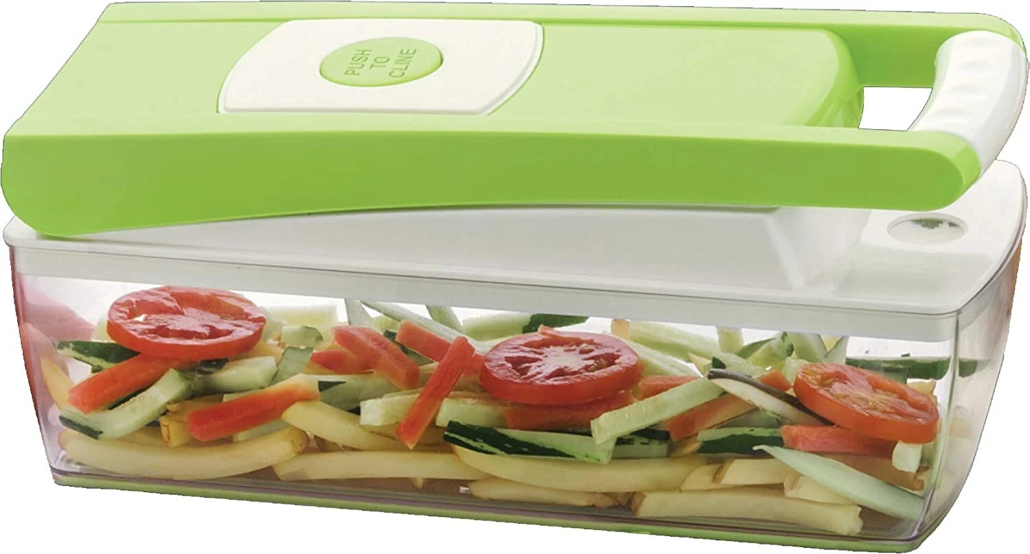 Multipurpose Chopper cutter Vegetable and Fruit Cutter, Grater Slicer Green