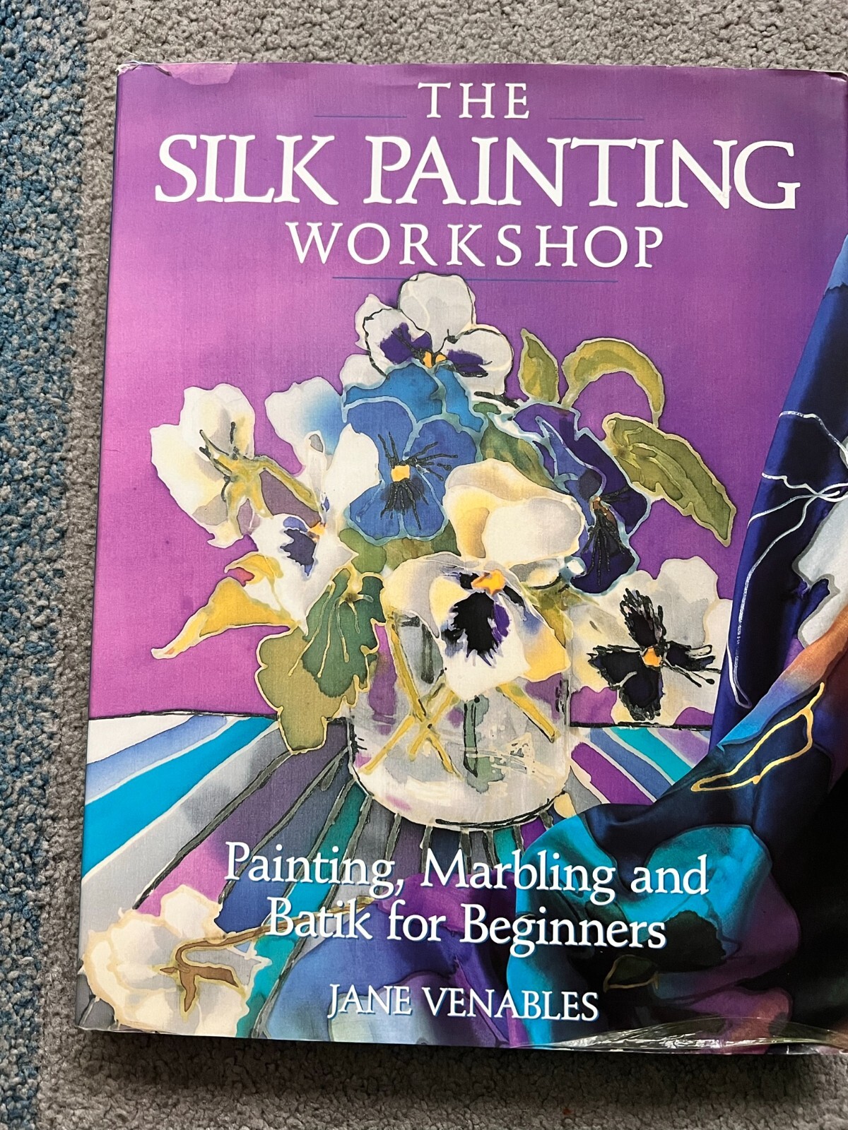 SILK PAINTING WORKSHOP by JANE VENABLES - signed by the author (iSB1732)