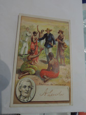 Victorian French Signed Trading Card United States US President Abraham Lincoln